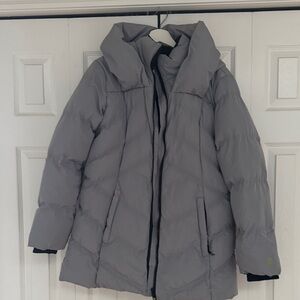 Women's Stylish Gray Puffer Coat
